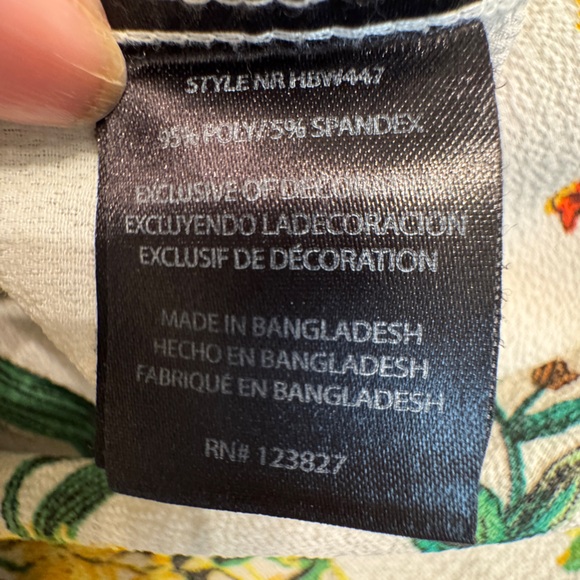 Harve Benard Floral Wrap Blouse - Red, Yellow, Green - Picture 7 of 8